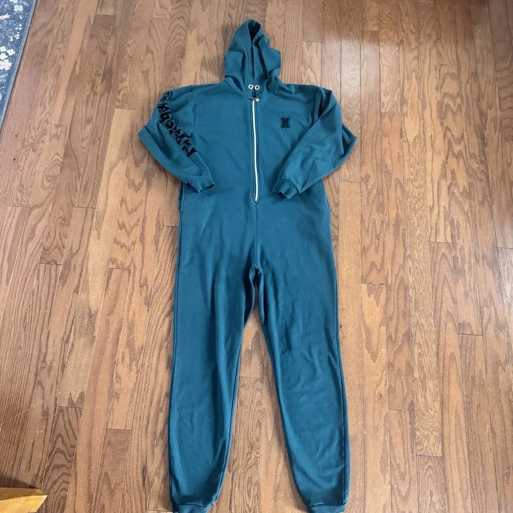 Savage x Fenty Forever Savage Hooded One Piece‎ Sweatsuit small 4-6 Green